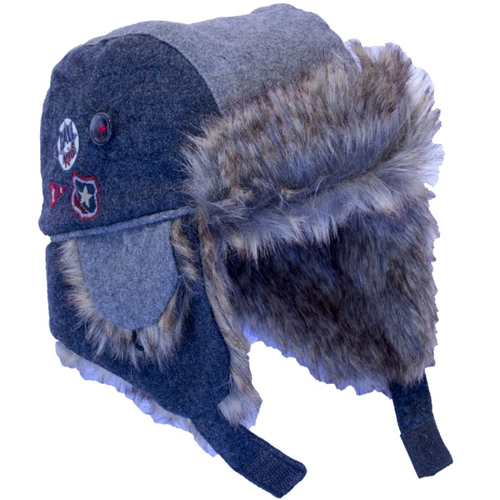 Calikids Boys Wool Knit Aviator Hat (W1519)