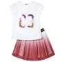 Petit Lem Tropical Fever T-Shirt Knit & Skirt Woven Girl