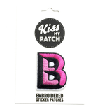 Kiss my Patch - Embroidered Alphabet Sticker