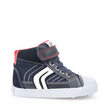 Geox Baby Kiwi Sneaker Shoes - Navy/Red