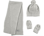 Mayoral Hat, Scarf and Mittens Set (10025), Gray