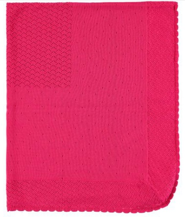 Mayoral Knit Baby Blanket - Azalea Pink (9380)