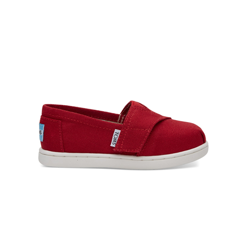 Toms Red Canvas Tiny Toms Classic