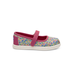 Toms Fuchsia Multi Floral Tiny Toms Mary Janes
