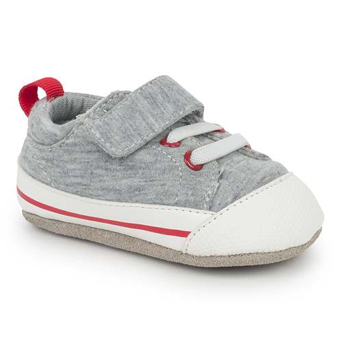 See Kai Run Crib Stevie II Shoes - Grey Jersey