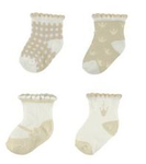 Mayoral Socks (Set of 4) (9601), Beige