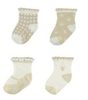 Mayoral Socks (Set of 4) (9601), Beige