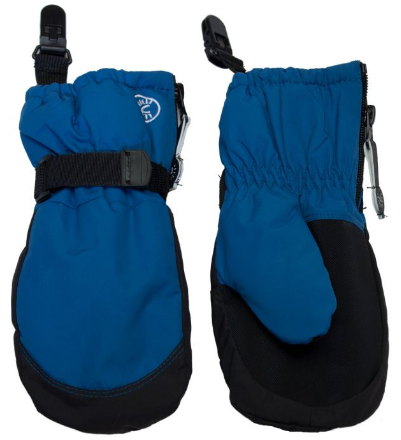 Calikids Waterproof Mitten with Clip - Blue Saphire