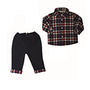 EMC Flannel Shirt and Gabardine Trouser Set - AH1020BZ6146