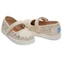 Toms Gold Foil Snow Spots Mary Janes