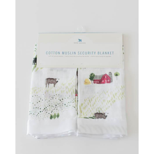 Little Unicorn Cotton Muslin Security Blankets 2-Pack