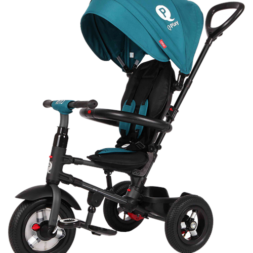 Q Play Rito Plus Folding Stroller/Trike, TEAL