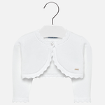 Mayoral Basic Knitted Cardigan (306), White