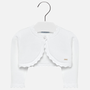 Mayoral Basic Knitted Cardigan (306), White