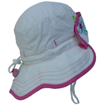 Calikids Girls Quick Dry Hat - White (S1918)
