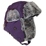 Calikids Nylon Aviator Hat - Purple Velvet