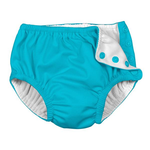 iPlay Snap Reusable Absorbent Swimsuit Diaper - Aqua