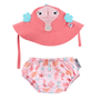 Zoocchini UPF50+ Swim Diapers & Sun Hat Set Seahorse