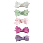 Baby Wisp Chelsea Bows 5-pk Snap Clips