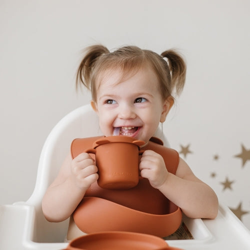 Glitter & Spice Grow with Me Silicone Bear Cup