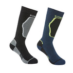 Kombi Brave Ski-boot Adapted Cushioning Socks -  Dark Navy (Twin Pack)
