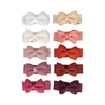Baby Wisp Tuxedo Bow Snap Clips (10-pk)