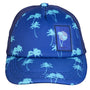 Calikids Trucker Palm Tree Ball Hat - Blue (S2128)