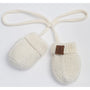 Calikids Cotton Cabled Knit Mitten - Cream
