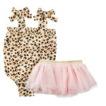 Mud Pie Girl's Leopard Swimsuit and Tutu Set