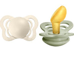 BIBS Pacifier Couture Latex - Ivory/Sage (2-pk)