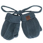 Calikids Cotton Cabled Knit Mitten - Arctic Blue