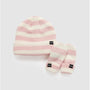 Kombi Little One Knit Toque and Mittens Set - Rose Shadow