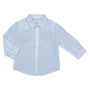 Mayoral Basic Linen Long Sleeve Shirt - Light Blue