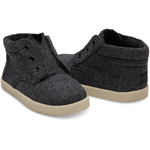Toms Grey Wool Herringbone Paseo High Sneakers