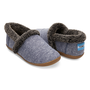 Toms Navy Chambray Youth House Slippers