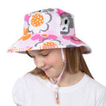 Puffin Gear S15 Cotton Prints Sunbaby Hat - Peony
